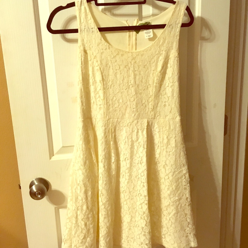 PRICE NEGOTIABLE Cream Lace Dress